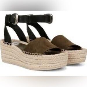 VINCE.
Belisa leather and suede platform espadrille sandals Sz 8